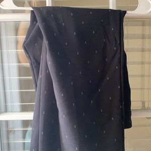 Old navy Harper pant with anchor pattern